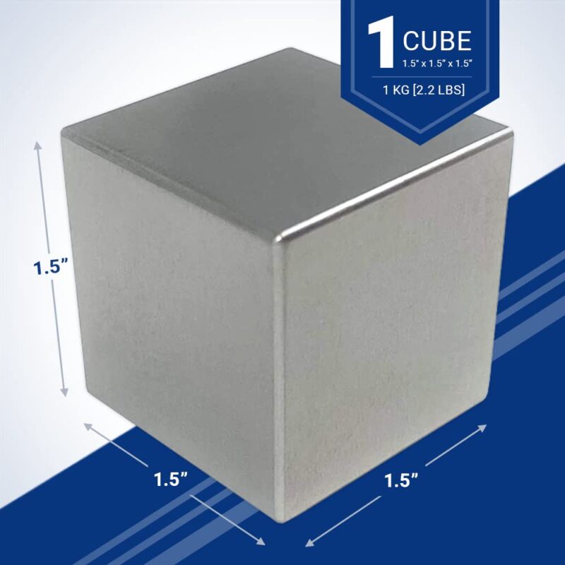 Cubo de tungseno de 3,8cm - 1kg de tungsteno - Imagen 2