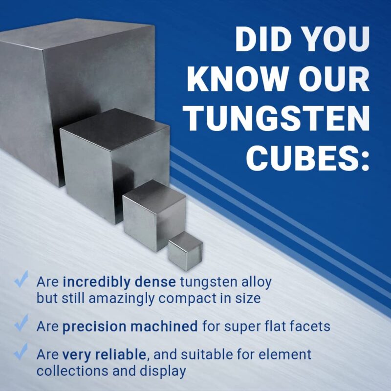 Cubo de tungseno de 3,8cm - 1kg de tungsteno - Imagen 6