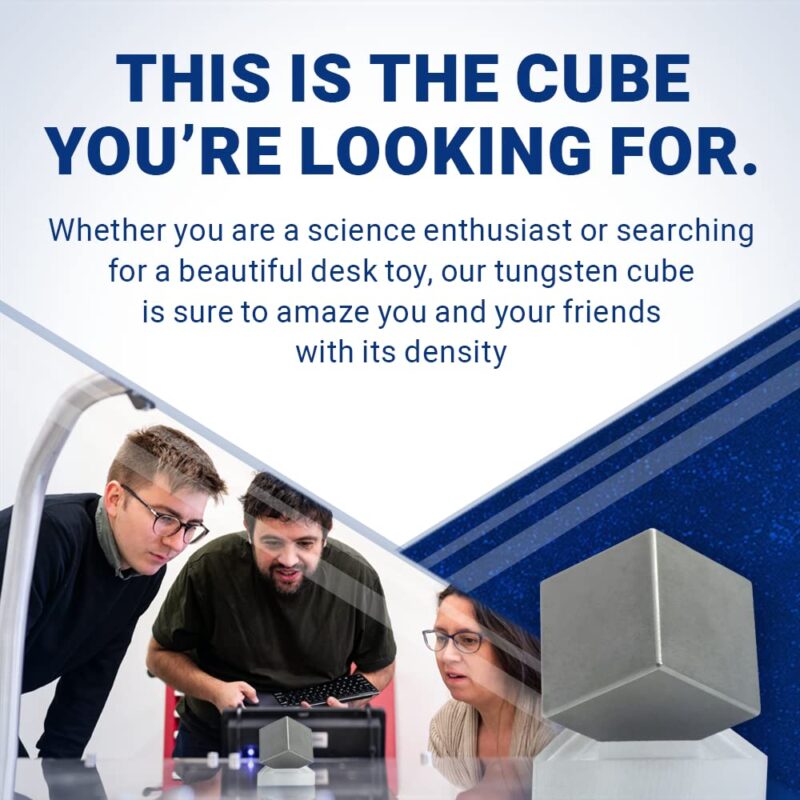 Cubo de tungseno de 3,8cm - 1kg de tungsteno - Imagen 4